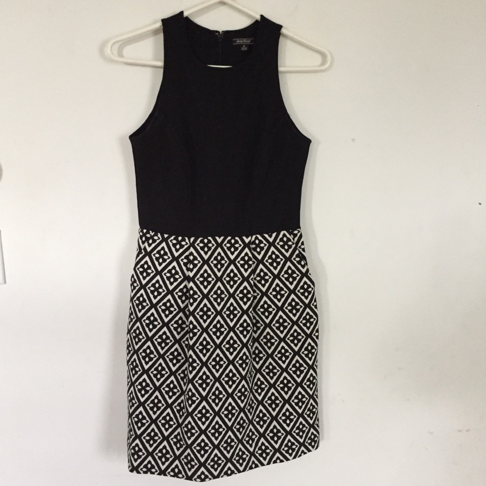 Lucky Brand Black and White Sleeveless Dress